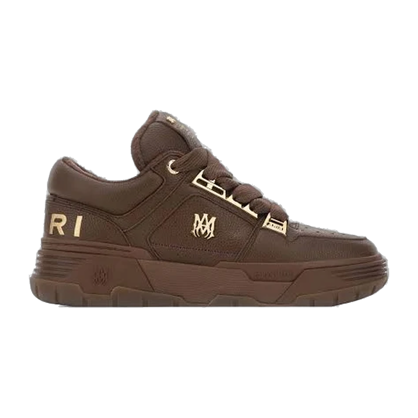 Amiri Brown Leather Chrome MA-1 Men Sneakers