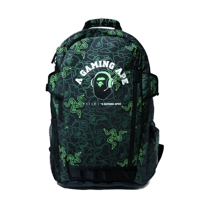 BAPE Razer A Bathing Ape Neon Camo Backpack