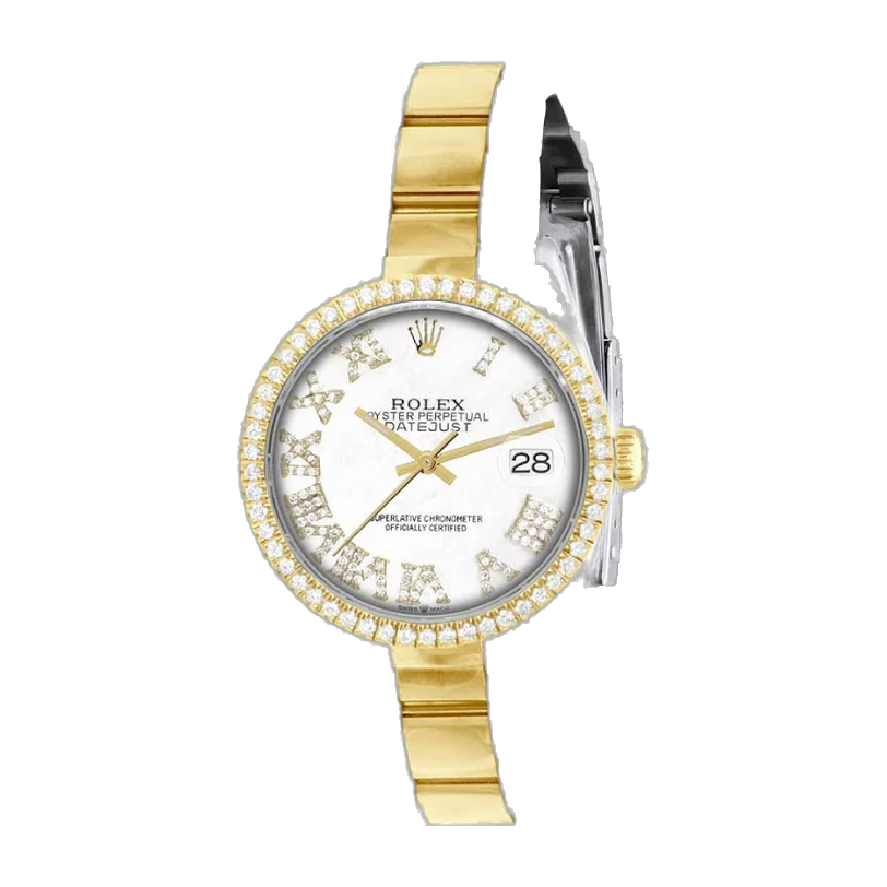 Two-Tone Rolex Diamond Watch Oyster Perpetual Datejust 36mm